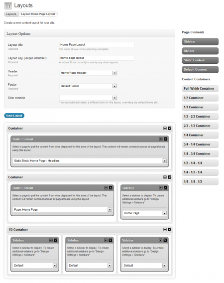 Drag and Drop Layout Manager